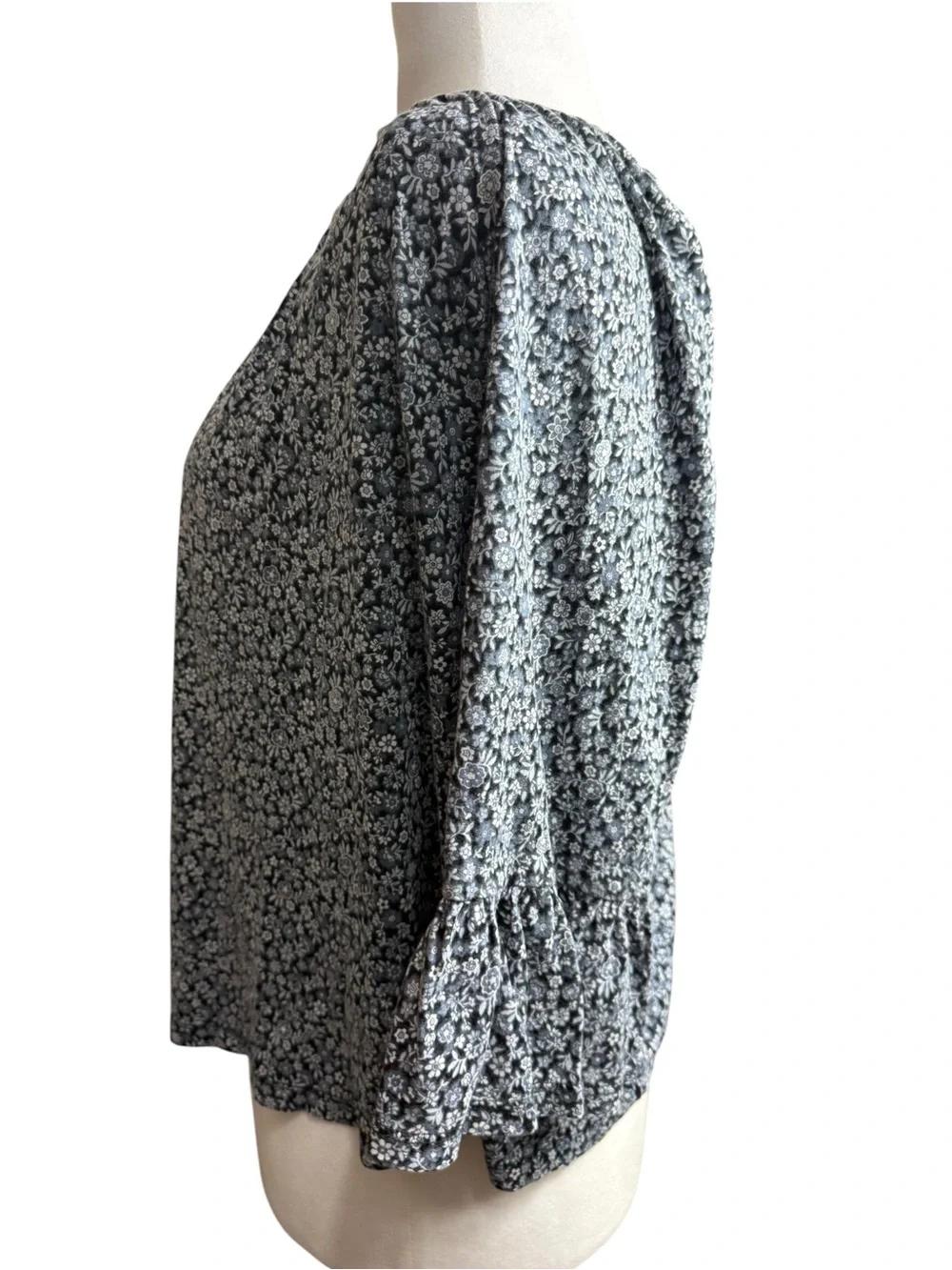 Michael Kors Floral Scoop-Neck top size large